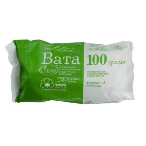 Вата медицинская компрессная 100 гр.